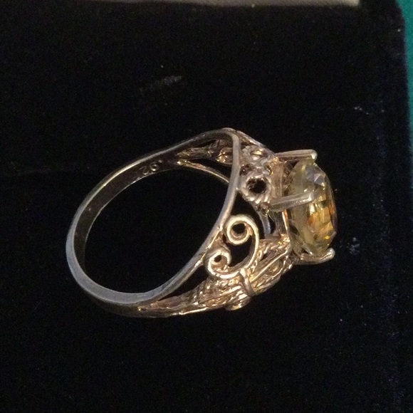 Genuine Golden Citrine Ring - Picture 13 of 15